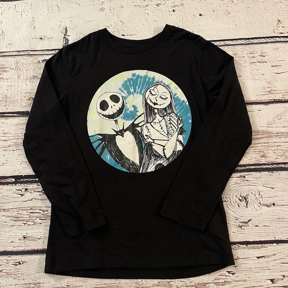 Nightmare Before Christmas Tie Dye Long Sleeve Shirt Children's Size Boys Large